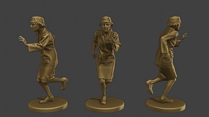 3D model CzechoSlovak Female Communist Police FCCP1 8