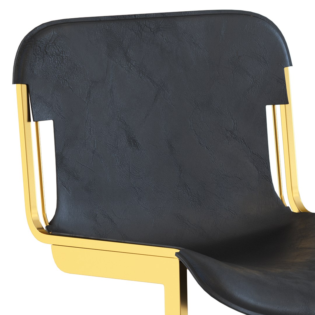 CB2 Rake Counter Stool 3D Model - TurboSquid 2163808