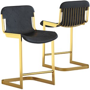 CB2 Rake Counter Stool 3D model