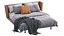 Cama de couro NOONU por Bebitalia