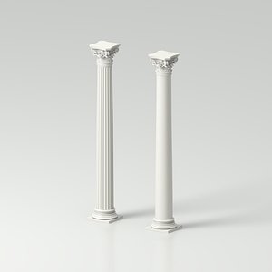 Columns - Corinthian Order 3D model