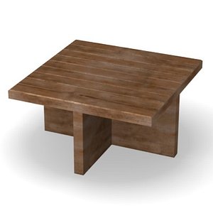 obj wooden table