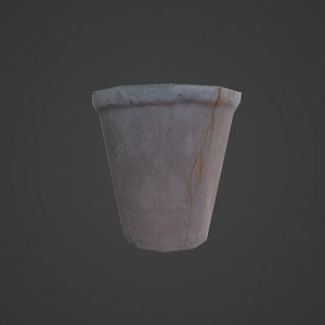3D model Concrete flower pot 3D