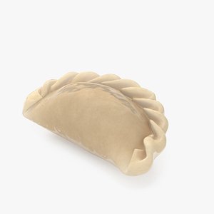Pierogi Dumpling Cooked 3D