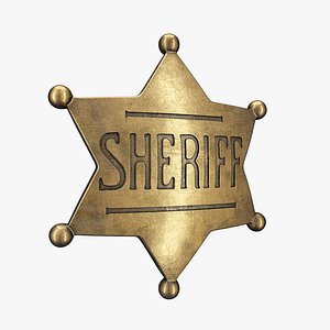 sheriff badge 3d max