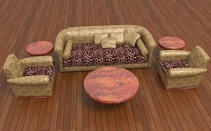 living room set 3D model