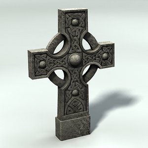 3ds max celtic gravestone