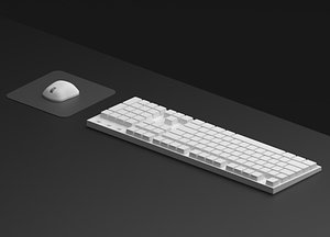 3D computer keyboard model