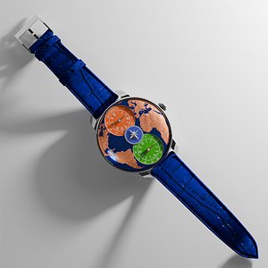 Jacob and Co Dual Time Zone 3D model