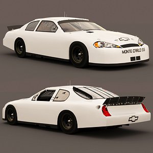 3D chevrolet montecarlo nascar 2007 model