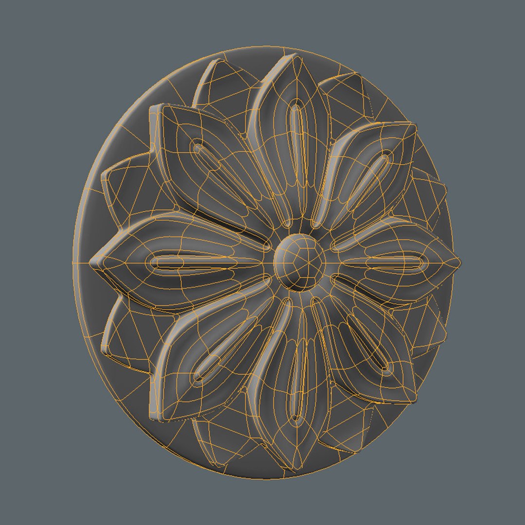 3d Model Classical Decoration Ornamental