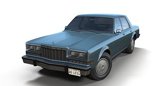 3D dodge diplomat 1980 model