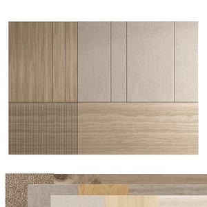 Headboard Decorative wall panels set 01a