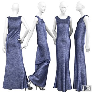 woman mannequin evening 3d max