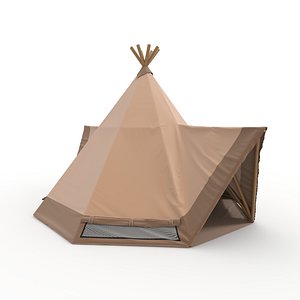 3D Glamping Tent 06