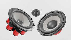 3D Speaker Woofer Focal Kit - Blender 3d model