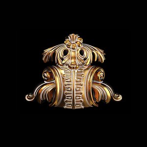 Classic carved 066 3D model