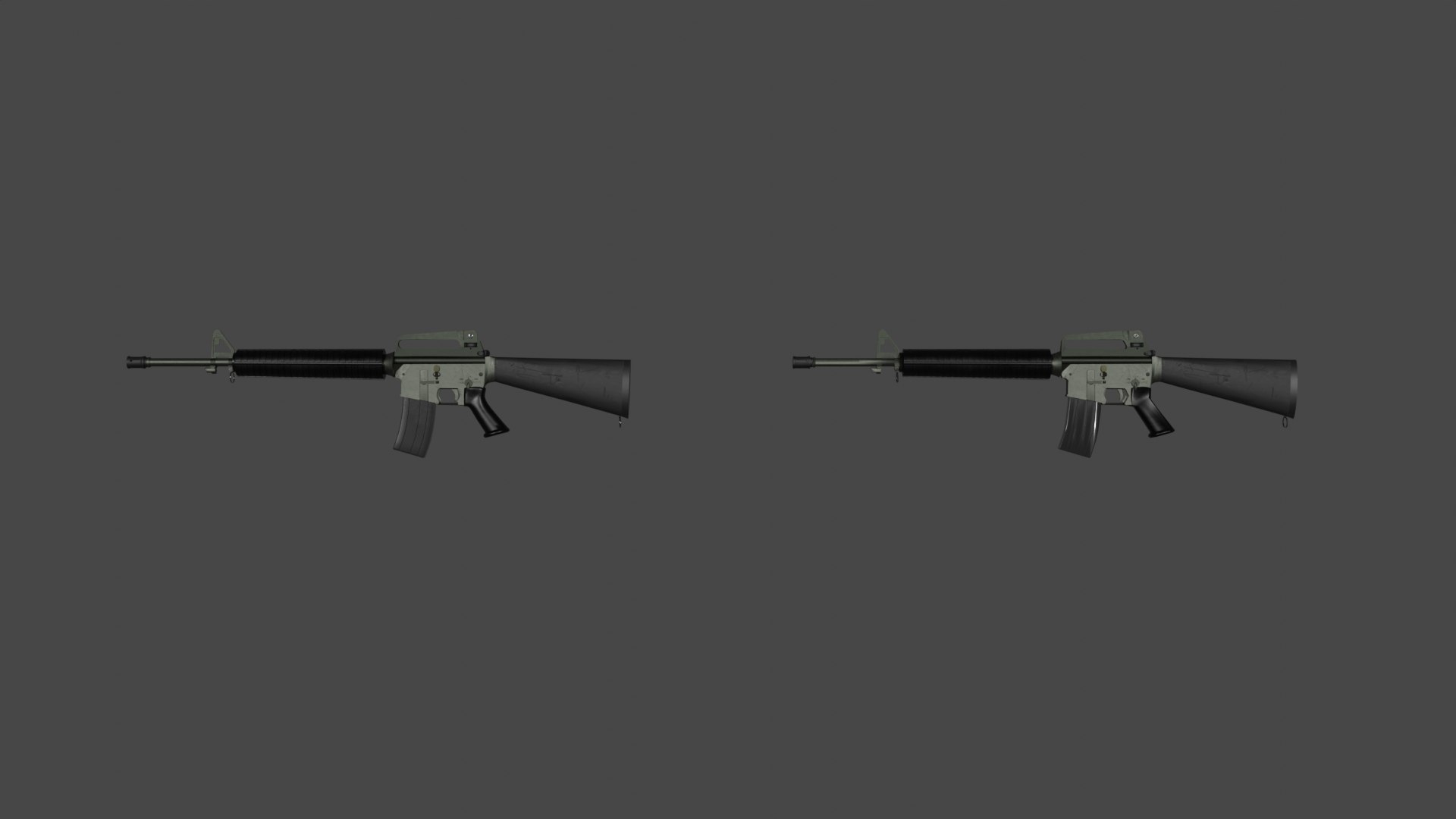 Colt M16 Rifle model https://p.turbosquid.com/ts-thumb/ZL/cWT7rA/Bg/back/png/1670329621/1920x1080/fit_q87/8de5e713a1e6dea833b60df8ca13a1c37c98928a/back.jpg