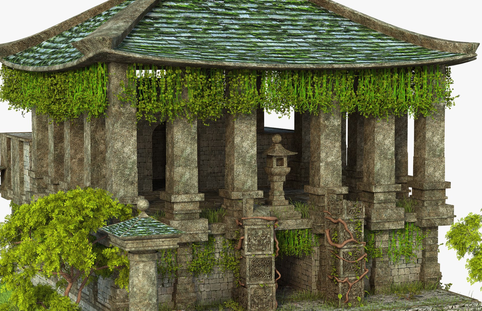 Temple Ruins 3D Model - TurboSquid 1404658