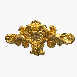 3D Plaster Decorative Bow DS272 model