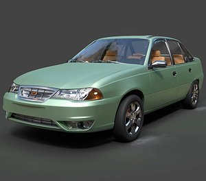 3D Daewoo Nexia Sedan - High Quality 3D Model model