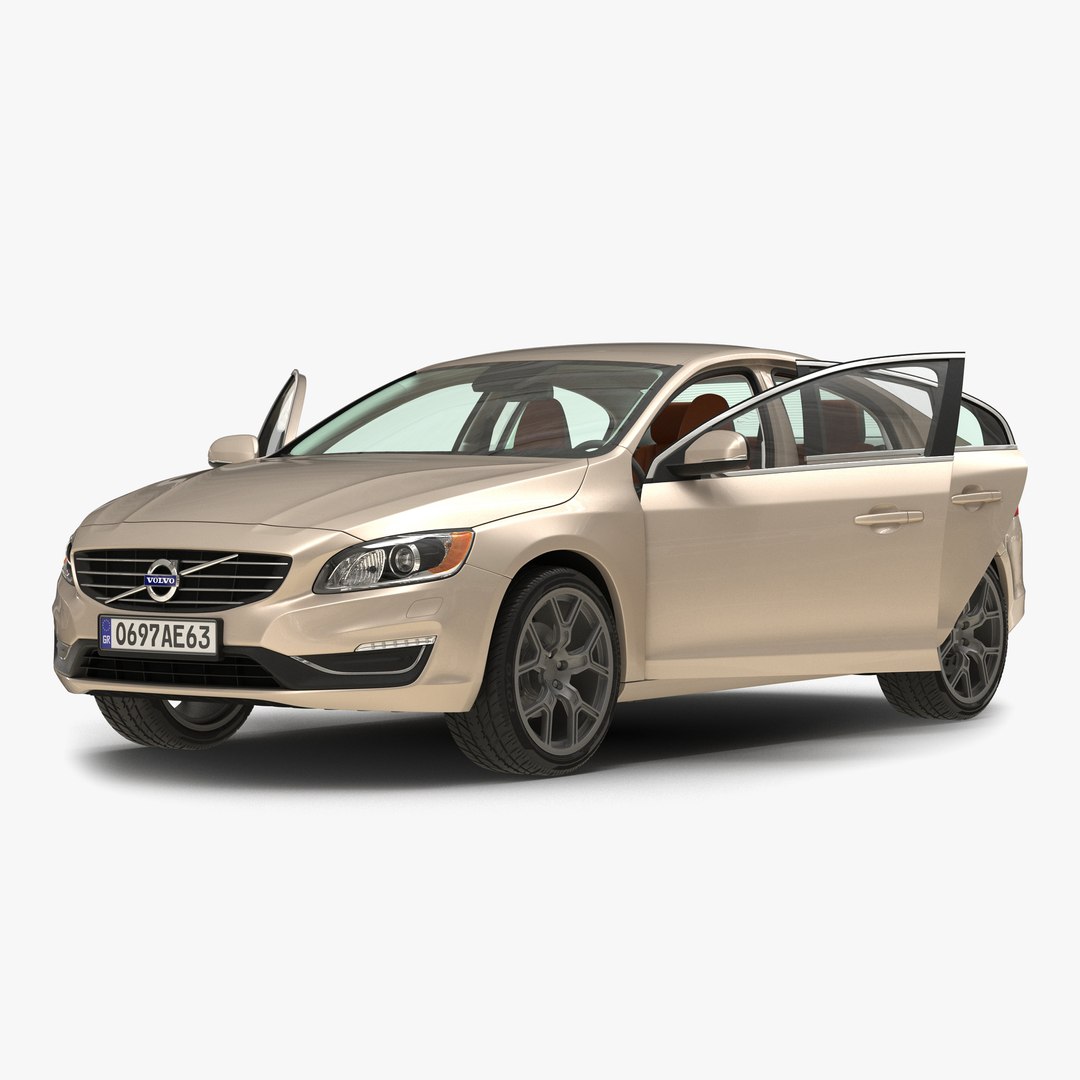 Volvo S60 2016 Rigged 3D model preview