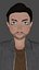 Man Cartoon Asmert Low-poly 3D model