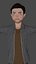 Man Cartoon Asmert Low-poly 3D model