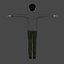 Man Cartoon Asmert Low-poly 3D model