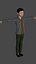 Man Cartoon Asmert Low-poly 3D model