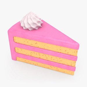 Cake Cartoon 01 3D model