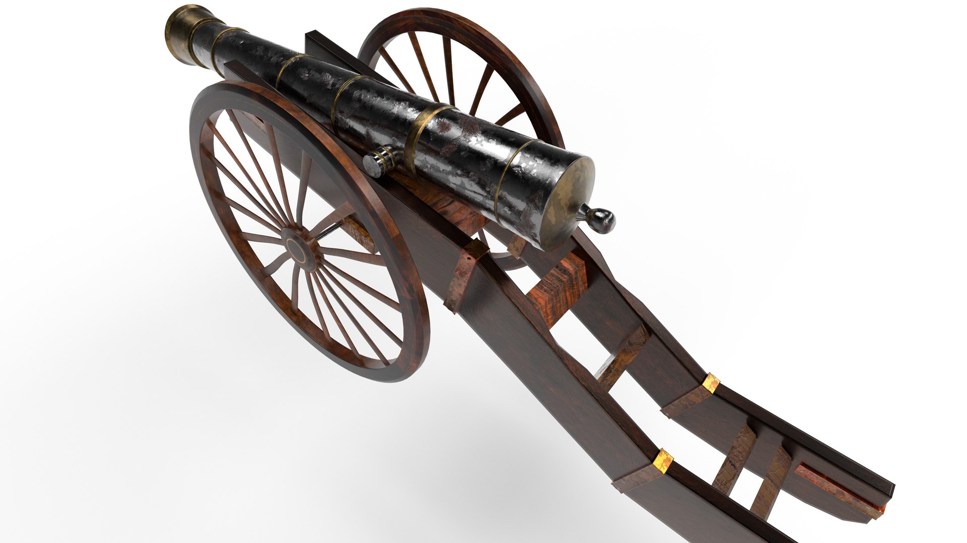 3D Cannon French - TurboSquid 1562277