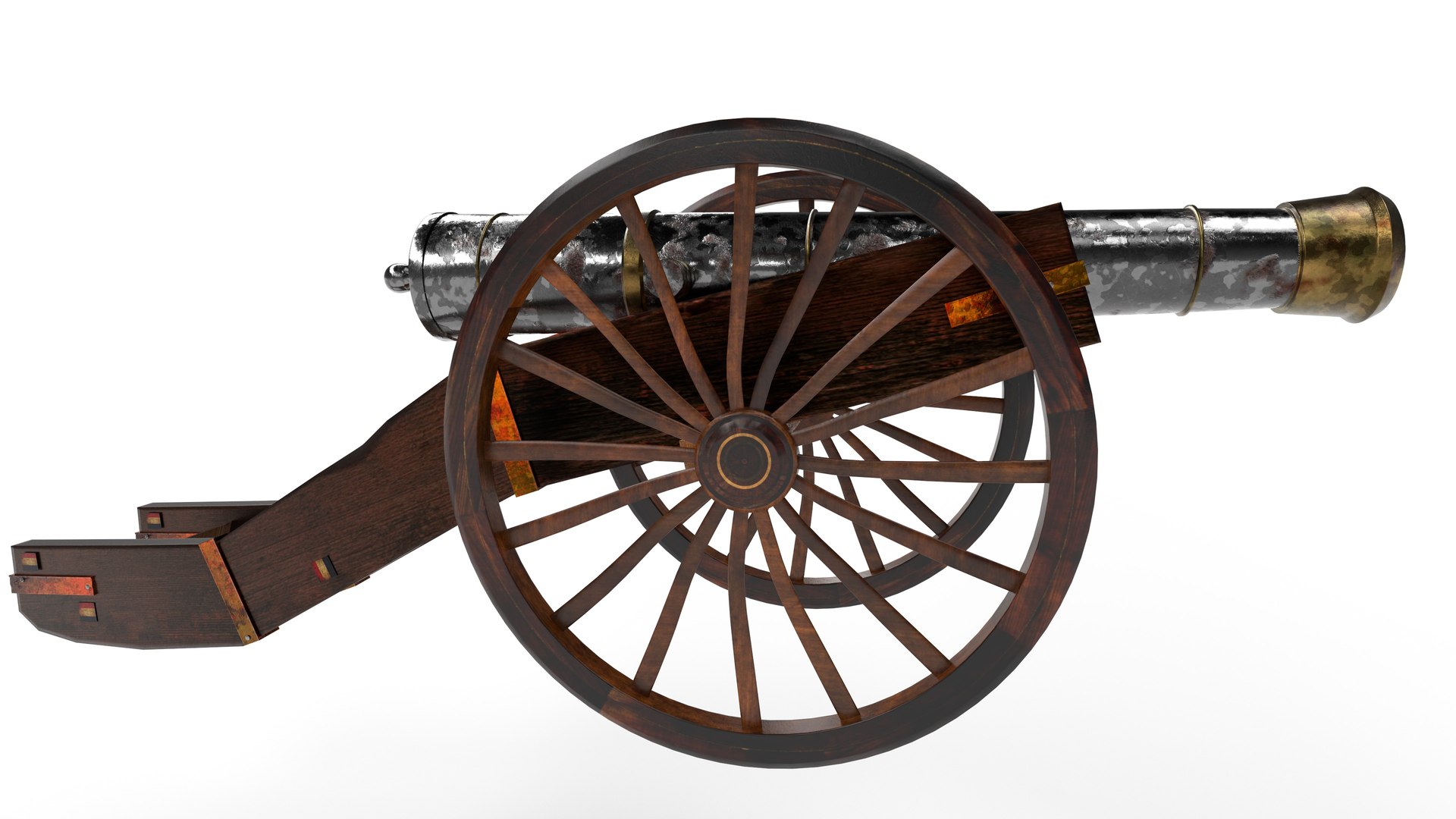 3D Cannon French - TurboSquid 1562277