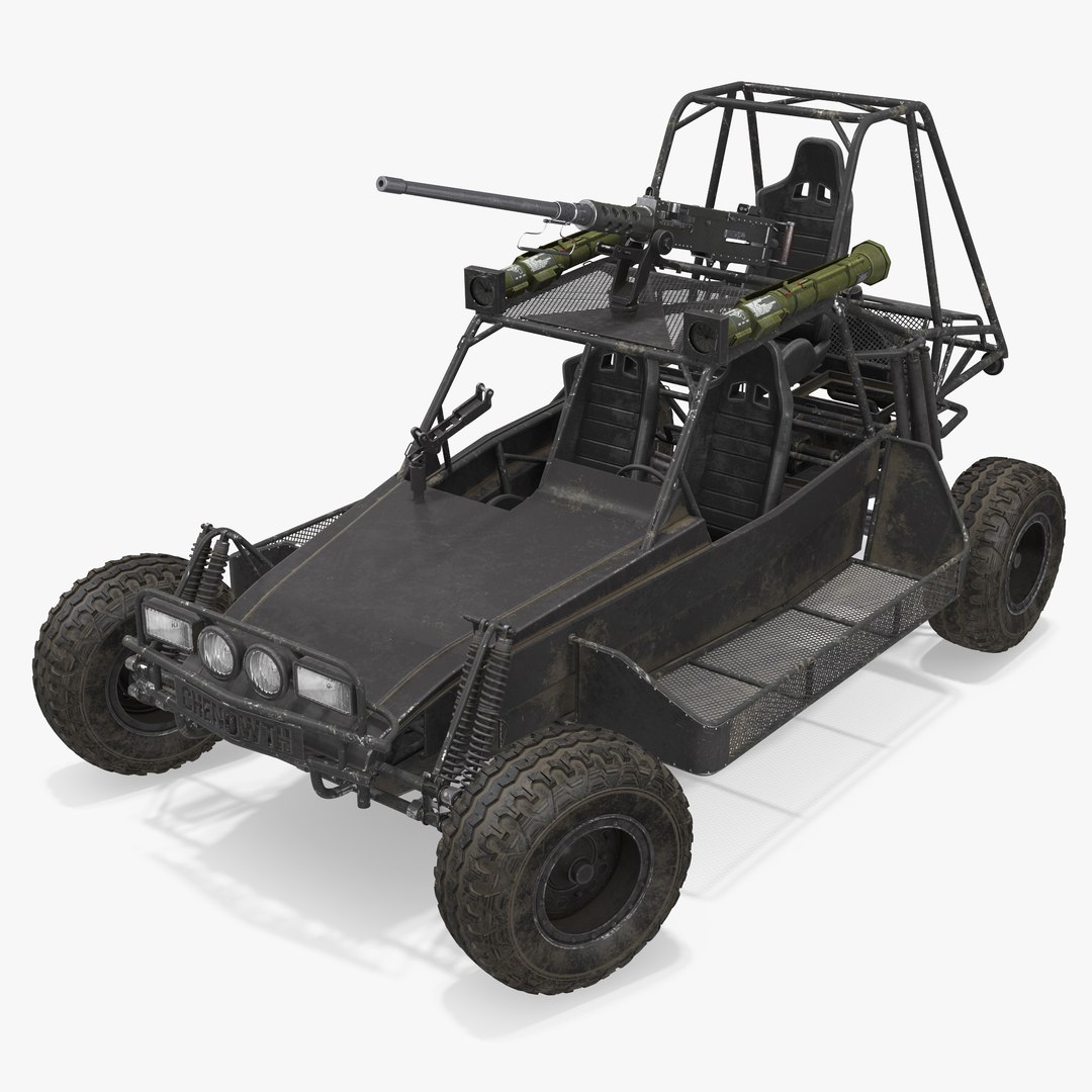 Desert Patrol Vehicle DPV Rigged 3D model preview