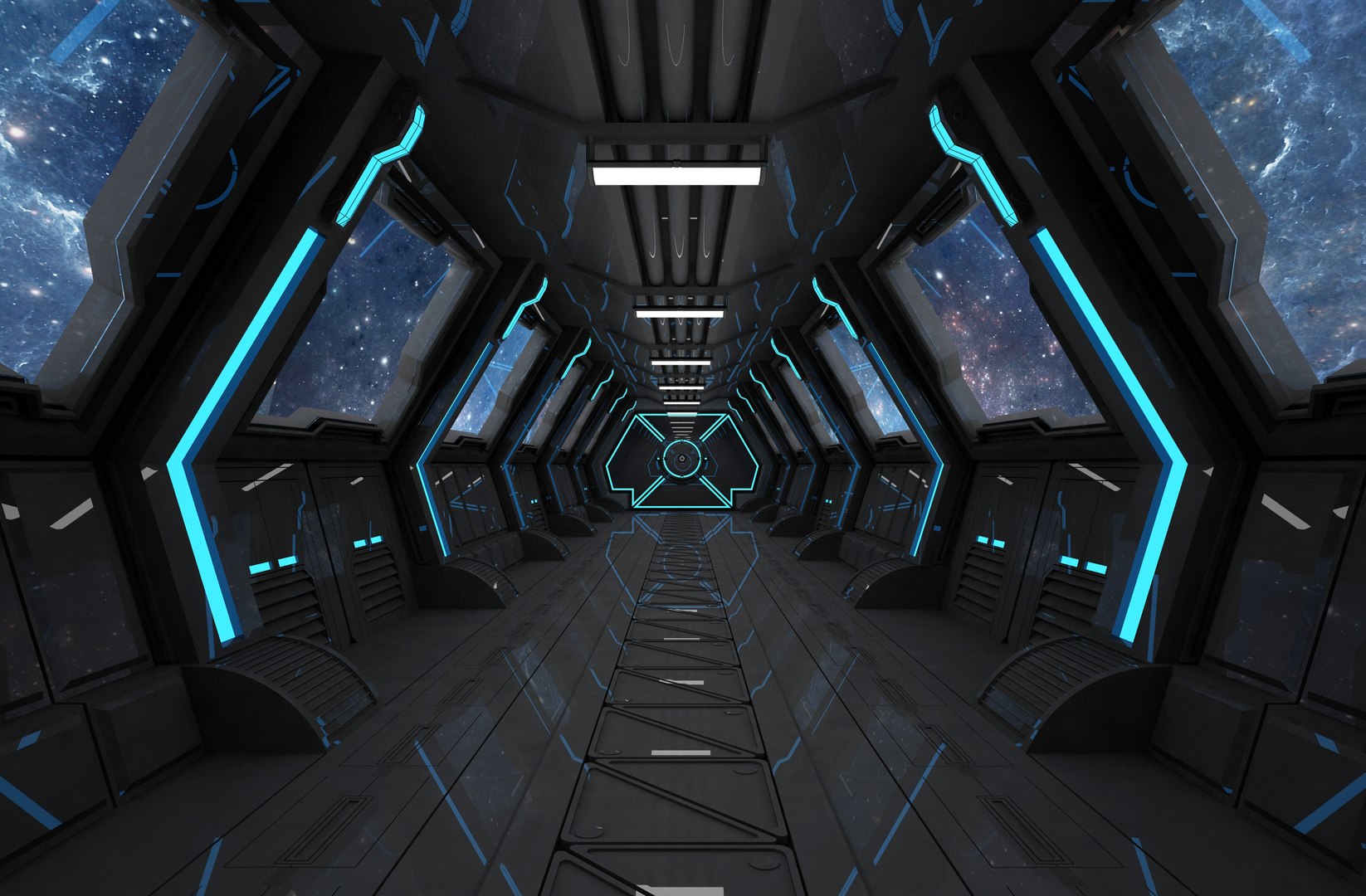 sci fi ships interior