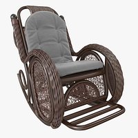 Rotang Armchair Brown