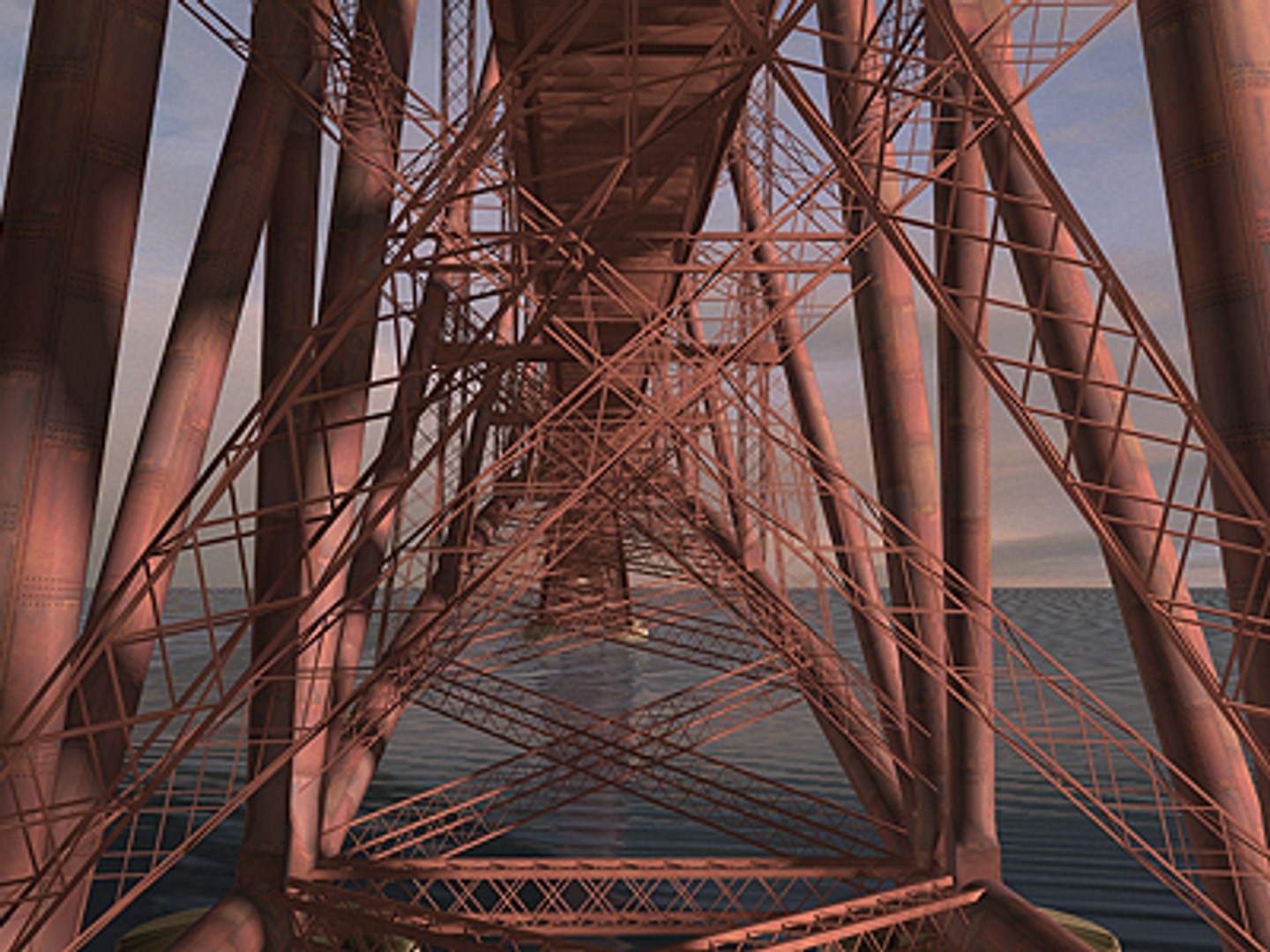 Forth Bridge 3d Model