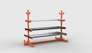 Pipe Rack 3D model 3D