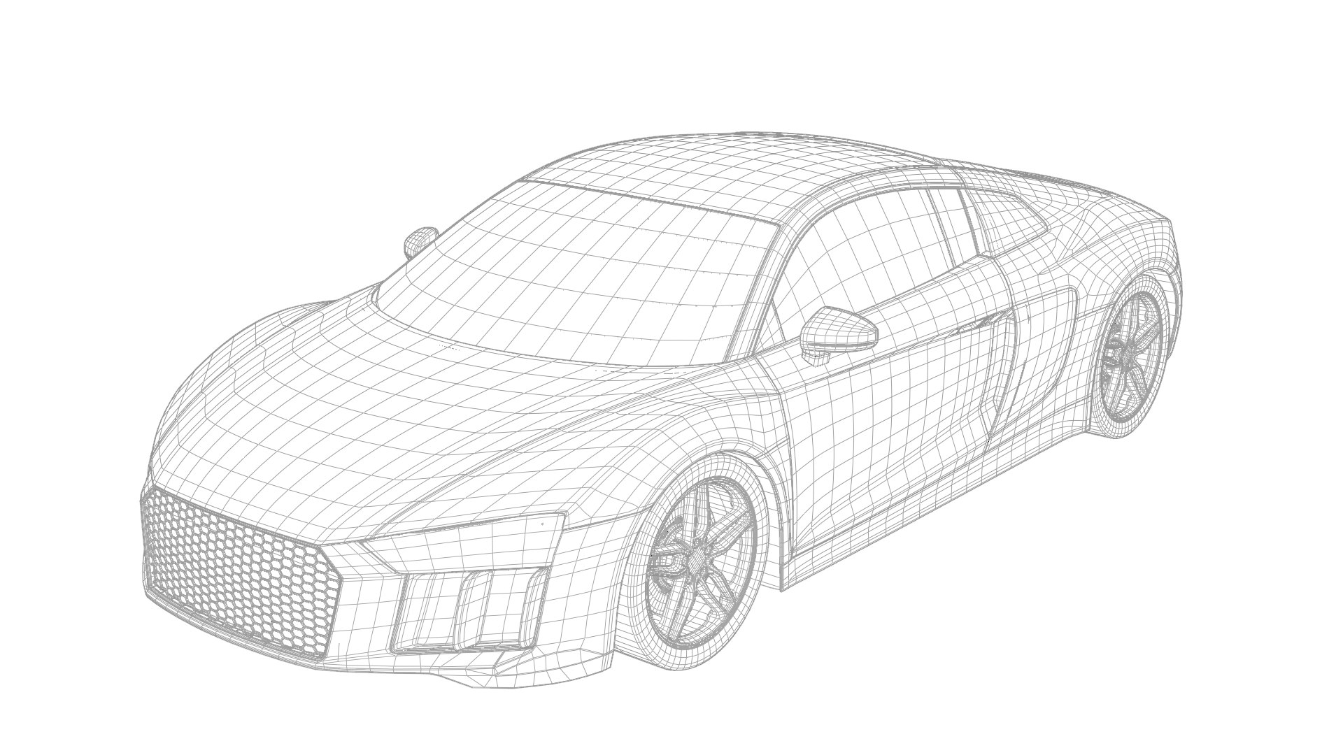 Full-Scale Audi R8 3D Model - TurboSquid 1839669