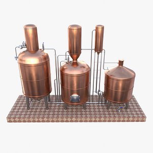 Alcohol distillation tank V2