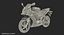 3D lightweight motorcycle generic rigged model