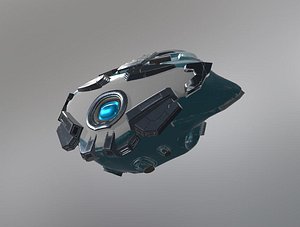 Drone visor SciFi helmet headset TEXTURED 4K 3D