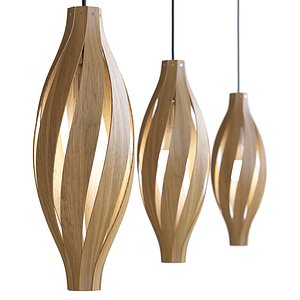 Wooden Hanging Lamp