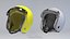 Żółty retro motocyklowy hełm