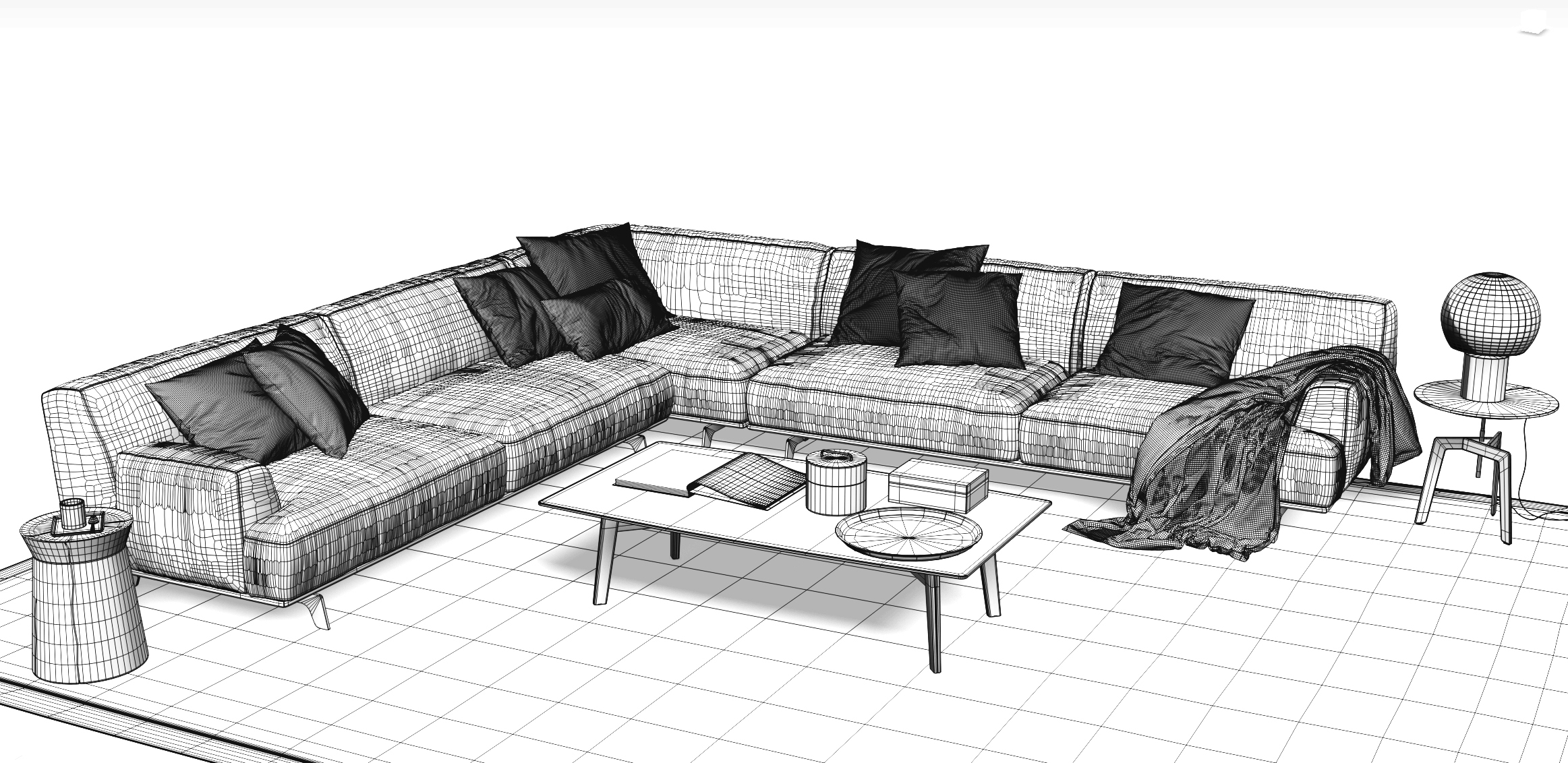 Poliform tribeca sofa coffee table 3D TurboSquid 1594106