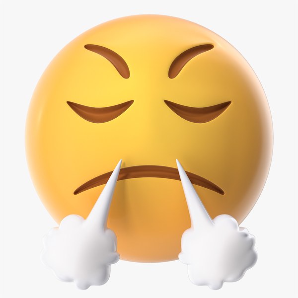 3D mad emoji