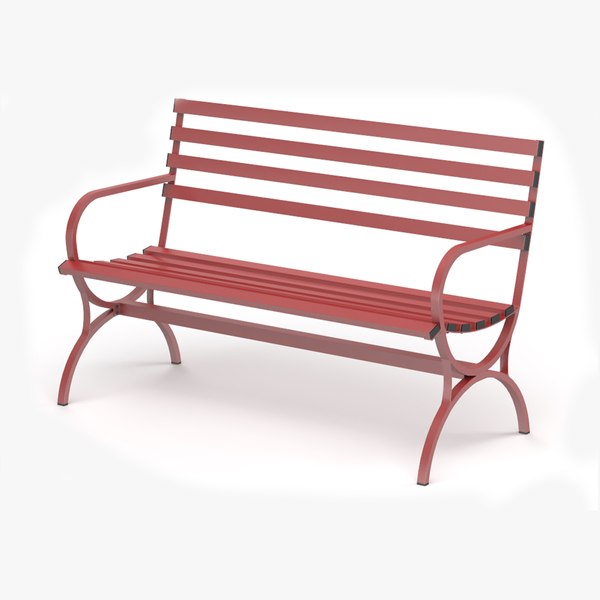 Banco de jardim em aço para exterior Rusko Modelo 3D - TurboSquid 2005867