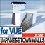 3d japanese fortified town walls