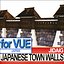 3d japanese fortified town walls