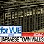 3d japanese fortified town walls